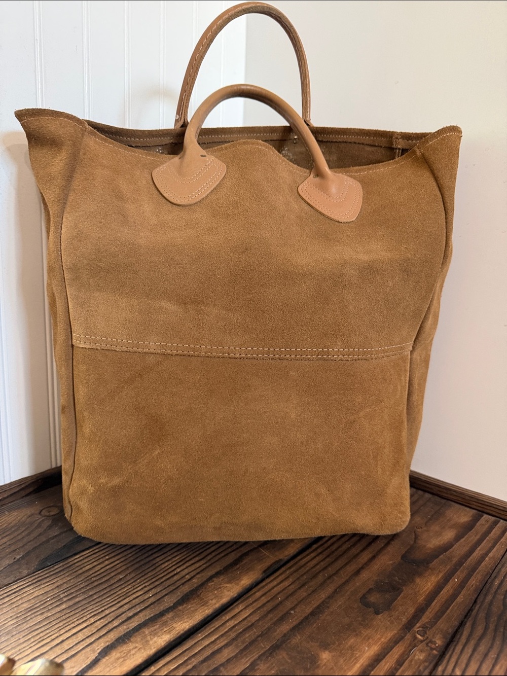 Vintage Rare 1980’s LL Bean Suede Tote - Picture 3 of 8
